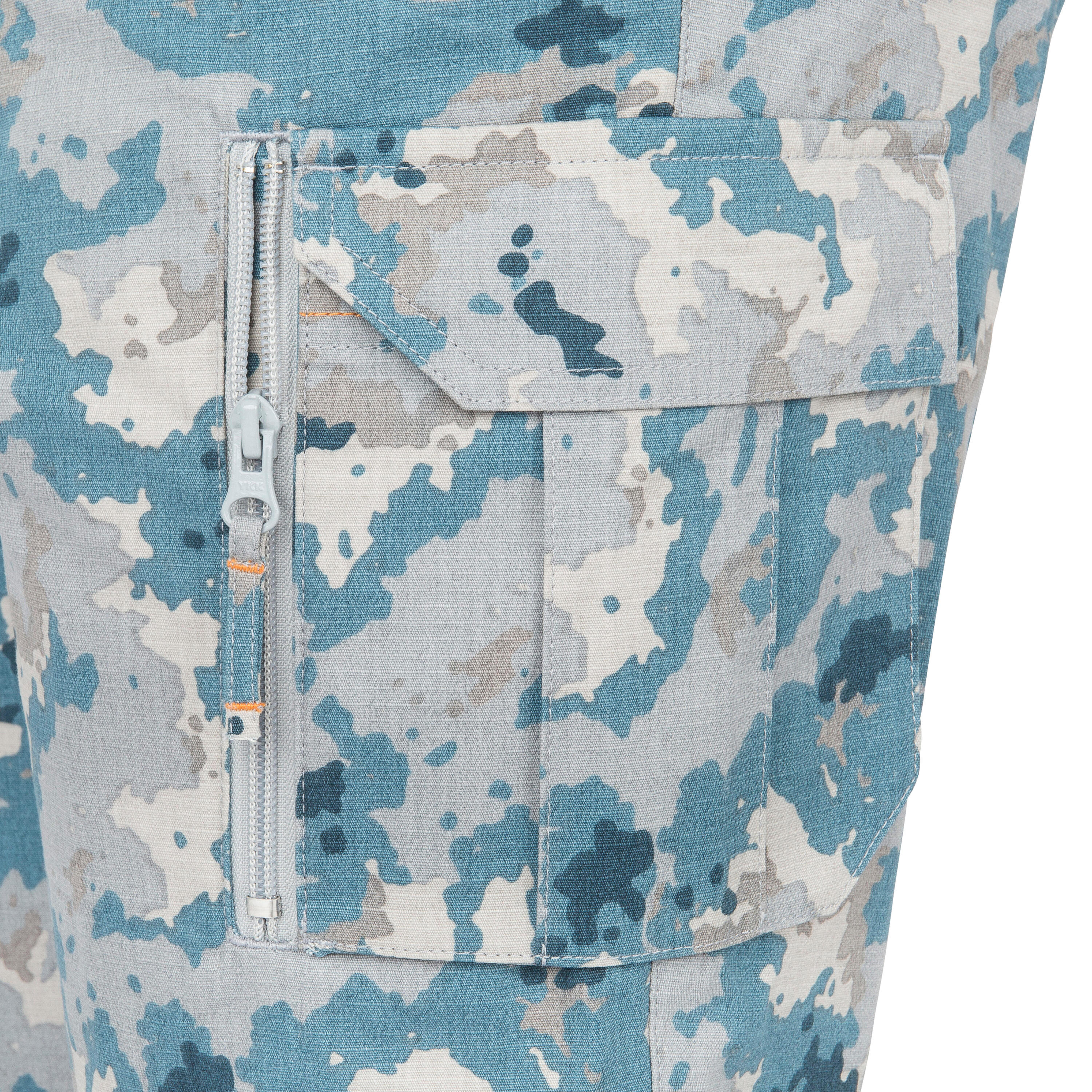 Bermudas de Caça 500 Camuflado Island Azul 8/15