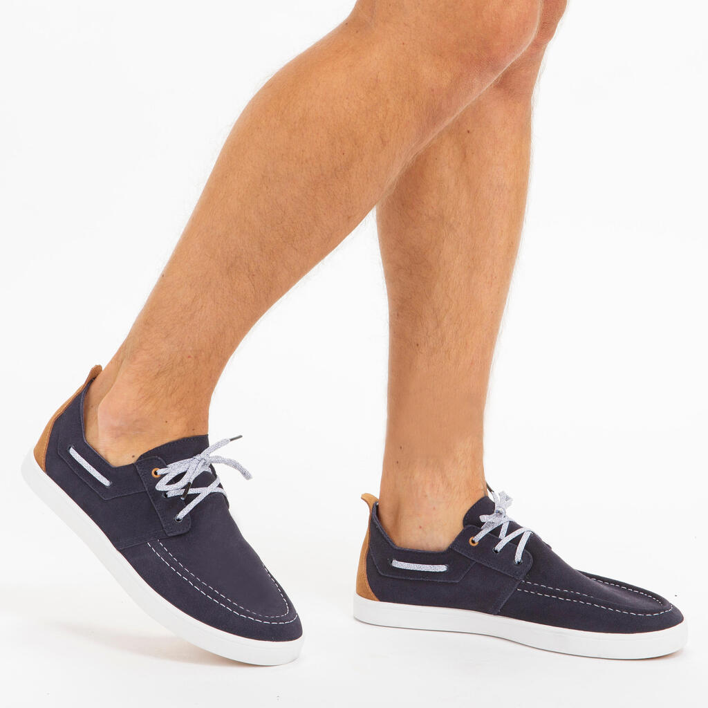 Men's Sailing Non-Slip Boat Shoes 300 - Navy