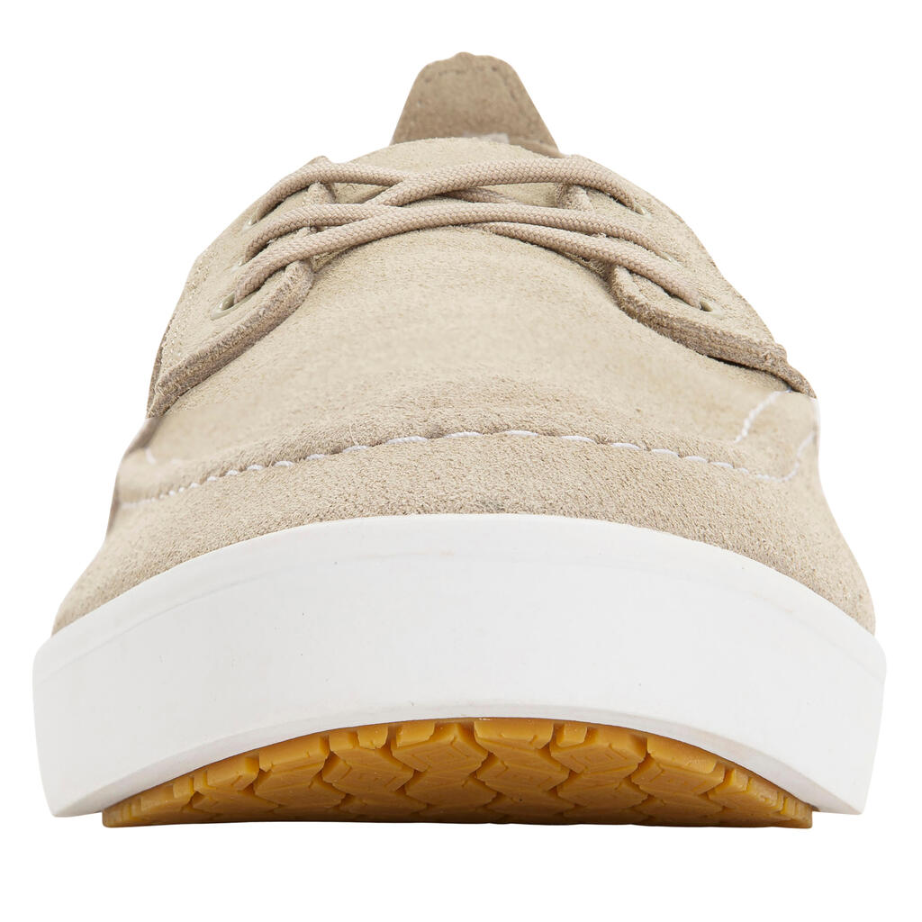 Schuhe Segeln Herren 300 rutschfest beige