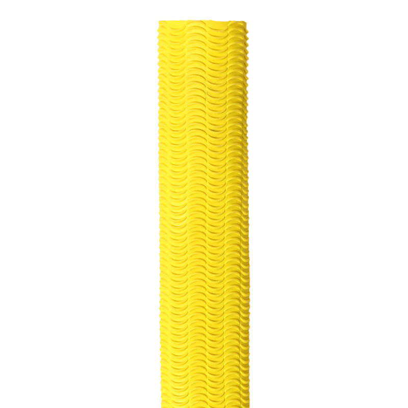 Cricket bat grip, yellow, for leather and tennis ball bats