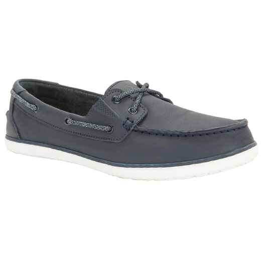 
      Women’s Leather Sailing Boat Shoes 500 - Navy
  