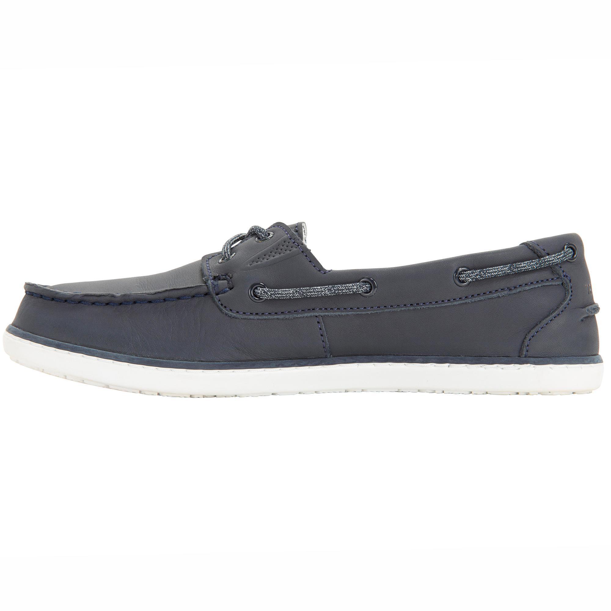 Chaussures bateau en cuir SAILING 500 femme