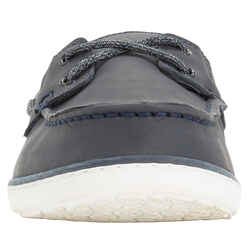 Women’s Leather Sailing Boat Shoes 500 - Navy