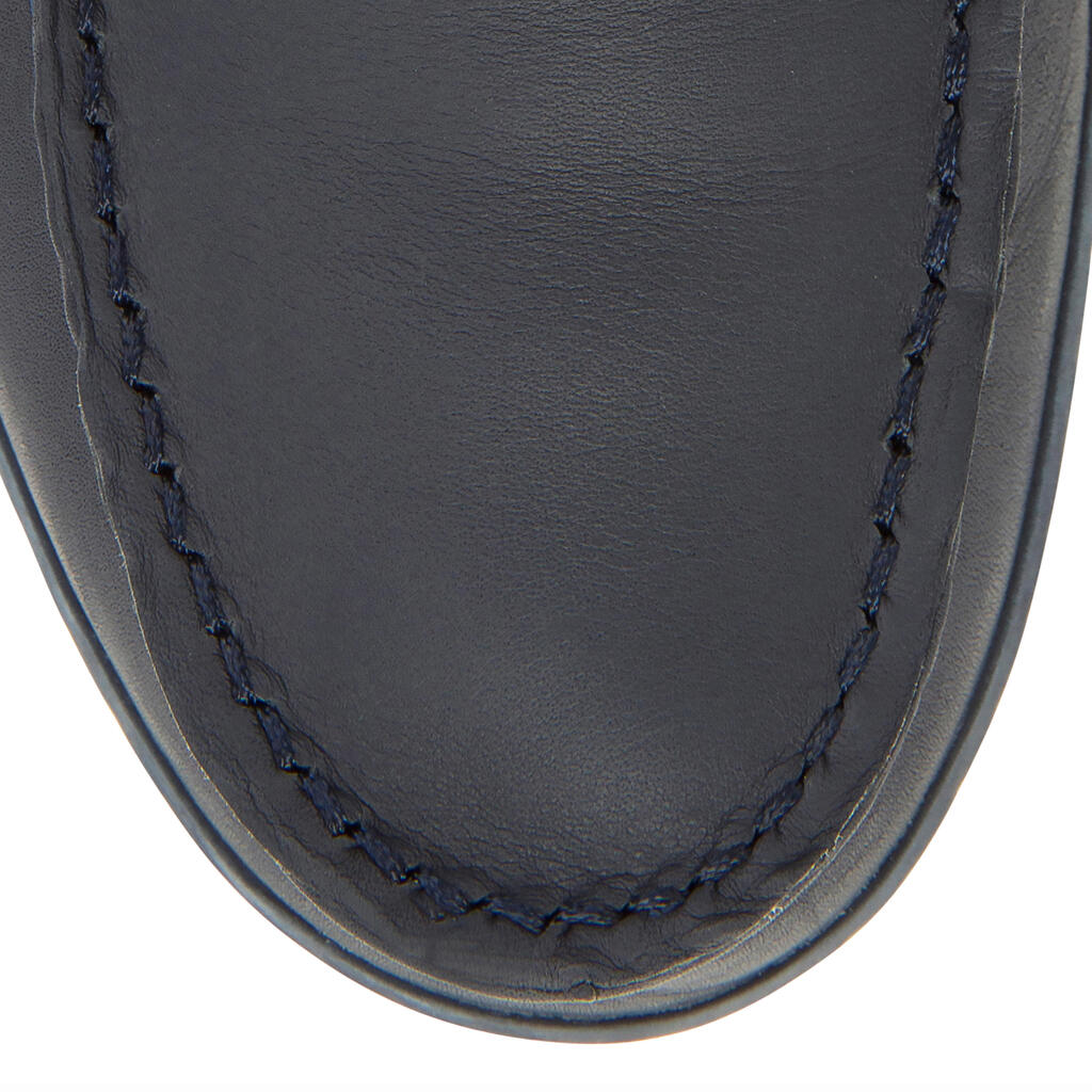 Sieviešu ādas burāšanas apavi “500”, tumši zili