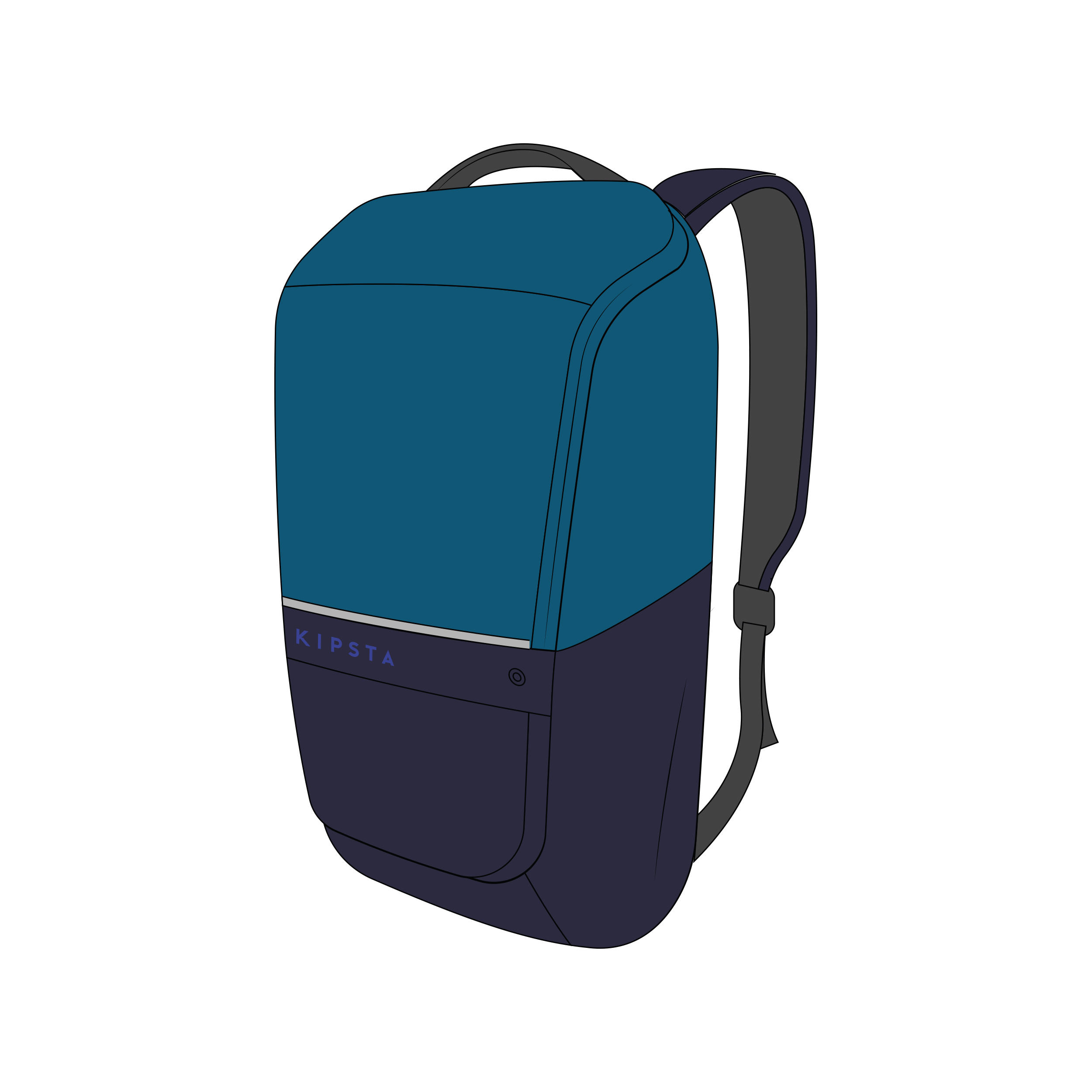 KIPSTA 17L Backpack ULPP - Navy Blue