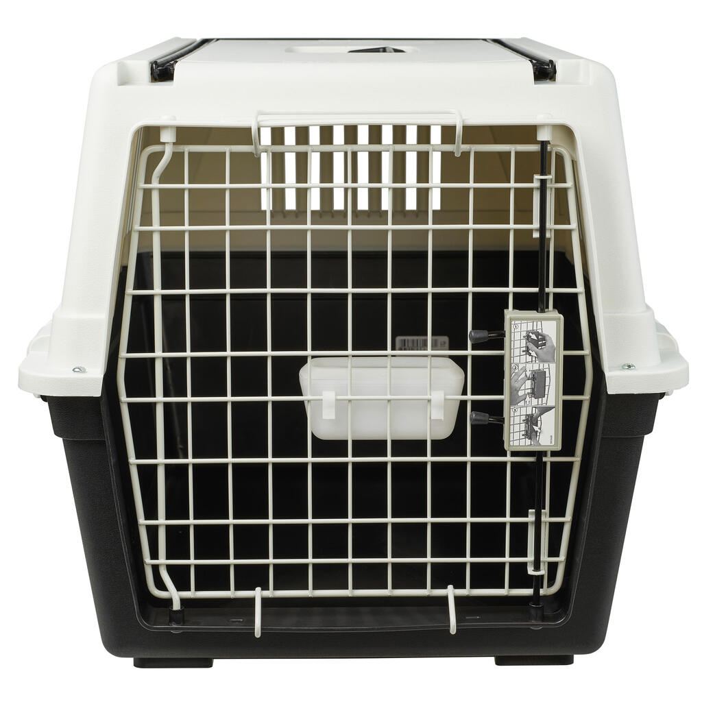 Rigid transport kennel size L for 1 dog 81x55.5x58 cm - IATA standard