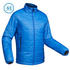 Men's Mountain Trekking Padded Jacket - TREK 100 - blue