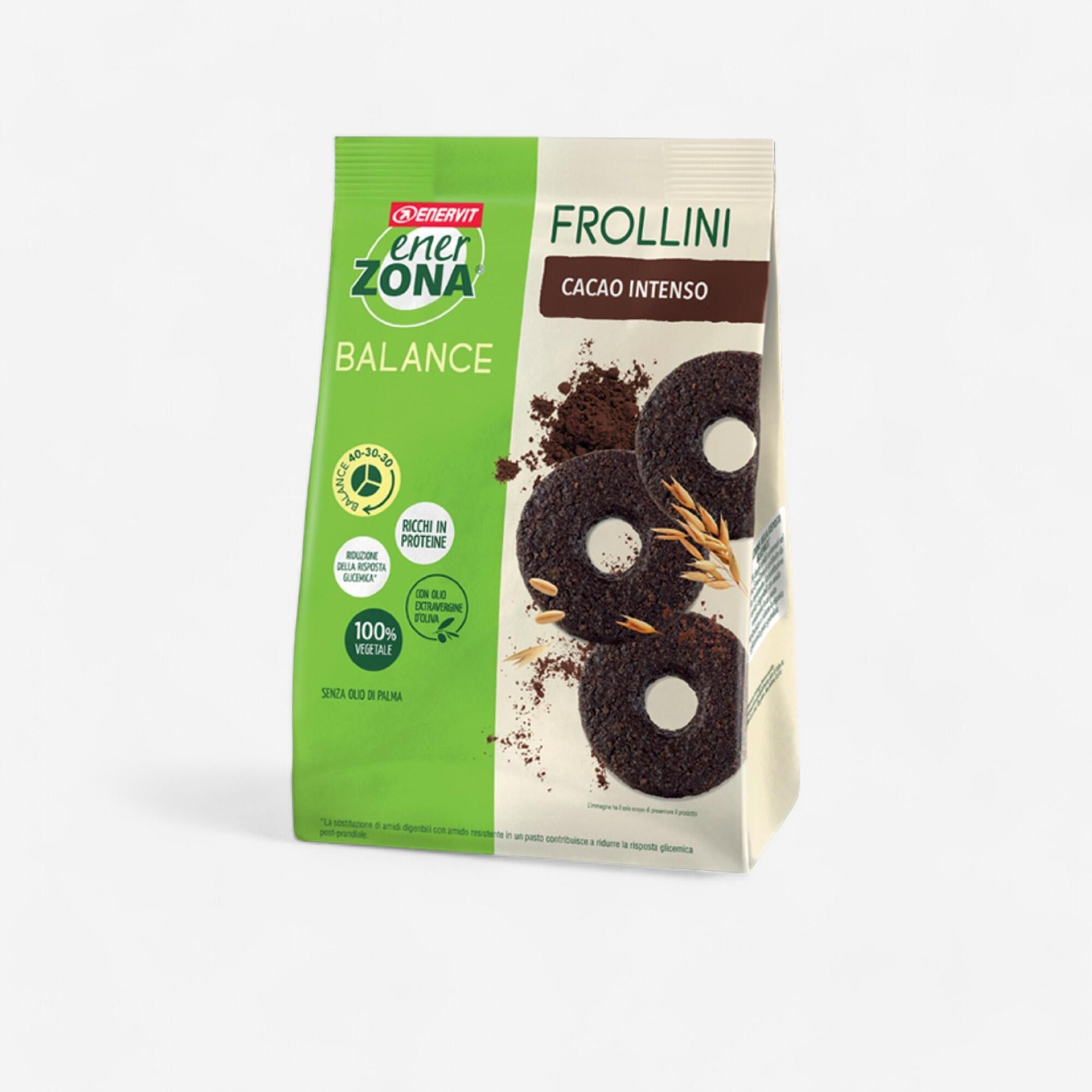ENERZONA Frollini proteici biscotti vegetali Enervit Enerzona Fondente intenso 250g