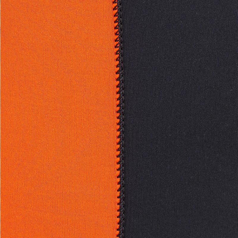 Wetsuit voor zeilen genaaid/gelijmd neopreen 3/2 mm heren 500 zwart/oranje