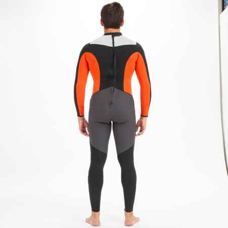 Dinghy 500 Men's Sailing GBS 3/2 mm Neoprene Wetsuit - Black/Orange