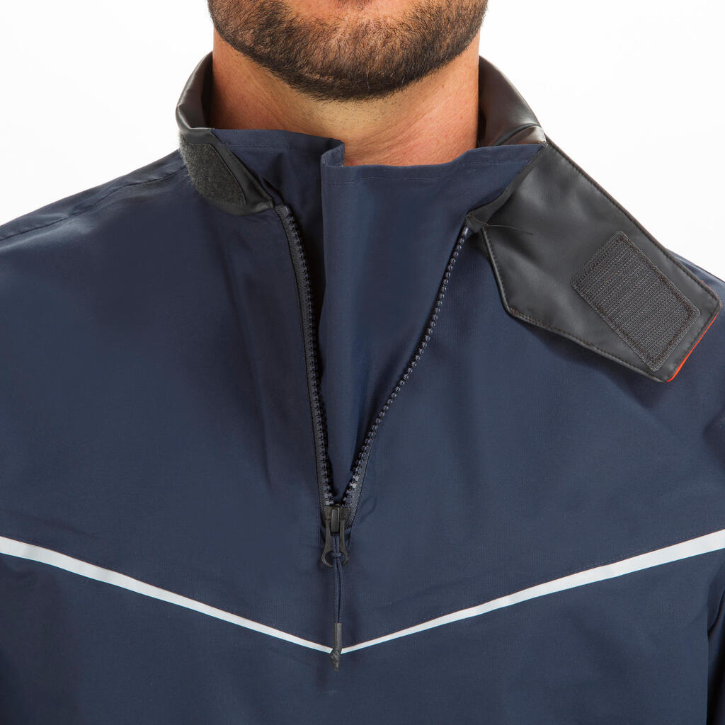 Schlupfjacke Regenjacke Segeln Jolle Herren wasserdicht -  500 grau/schwarz