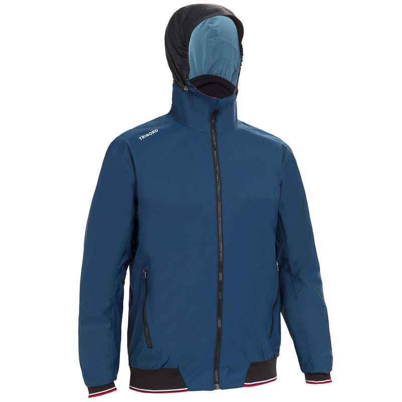 Men's waterproof and windproof sailing anorak 100 - navy blue