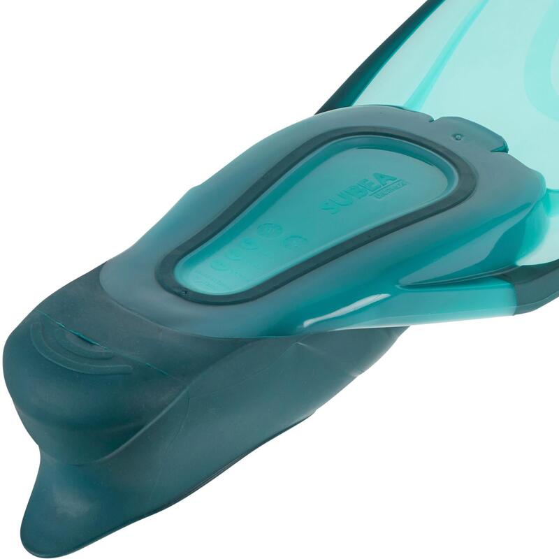 Pinne snorkeling 500 adulto azzurre