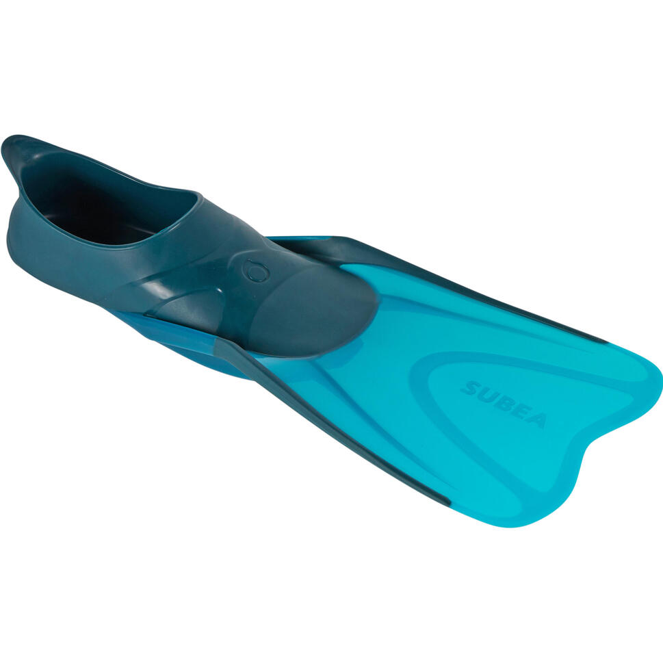 Pinne snorkeling 500 adulto celesti SUBEA DECATHLON