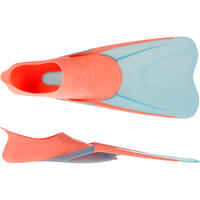 Adults’ snorkelling fins  SUBEA SNK 500 - turquoise coral