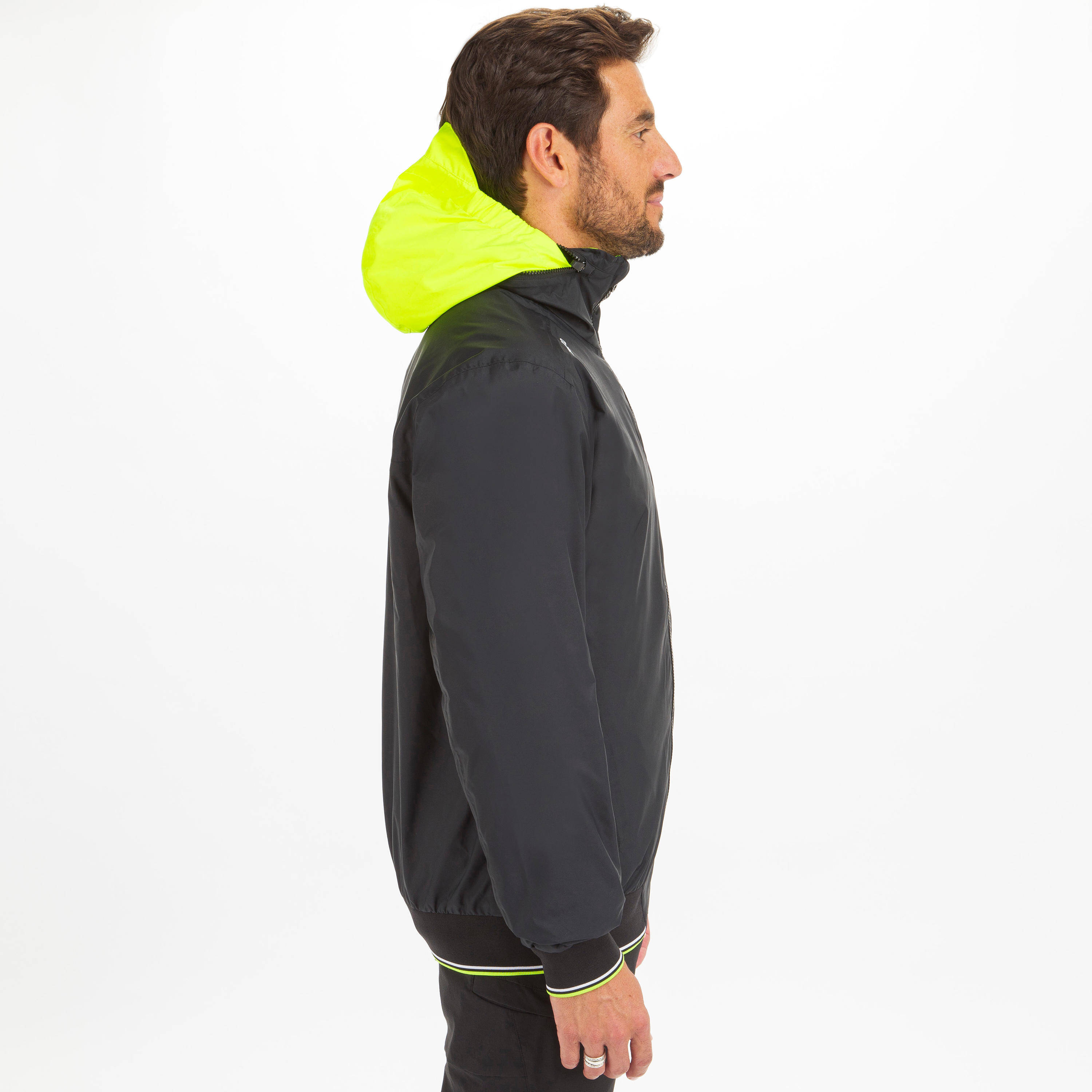 Men Waterproof Sailing Jacket Race 100 Black -  3