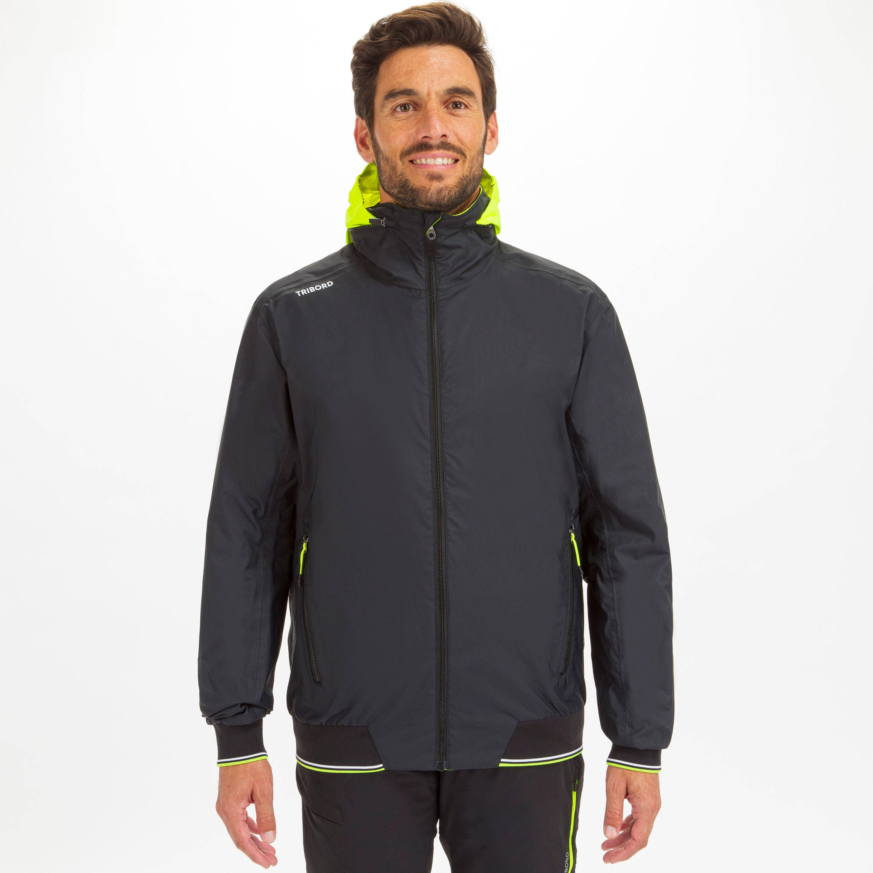 Men Waterproof Sailing Jacket Race 100 Black -  4