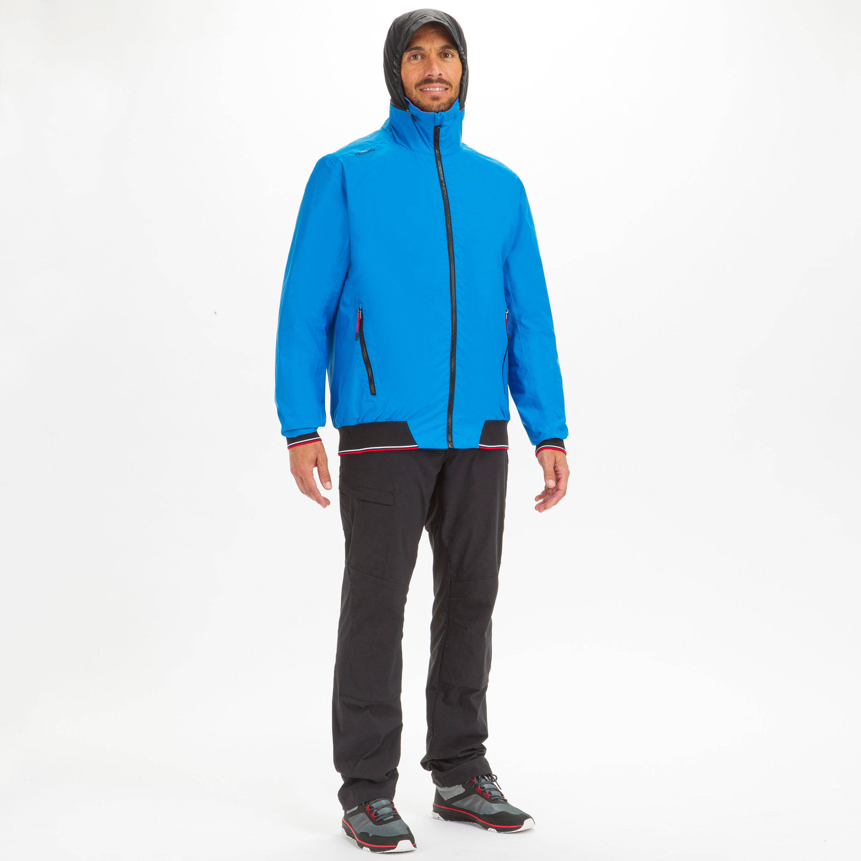 Men Waterproof Sailing Jacket Race 100 Blue -  2