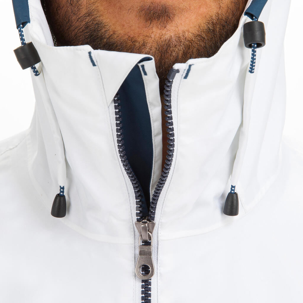 Veste imperméable de voile - veste de pluie coupe vent sailing 100 bleu marine