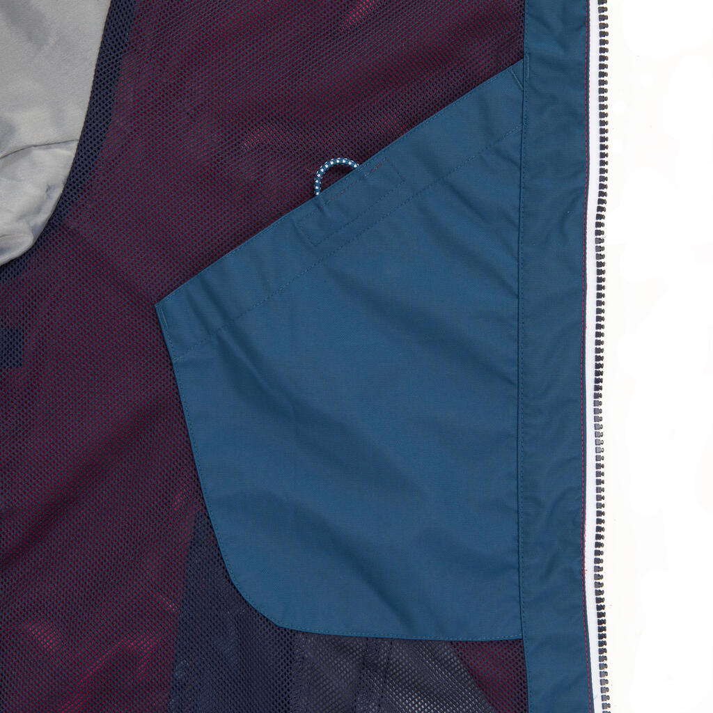 Veste imperméable de voile - veste de pluie coupe vent sailing 100 bleu marine