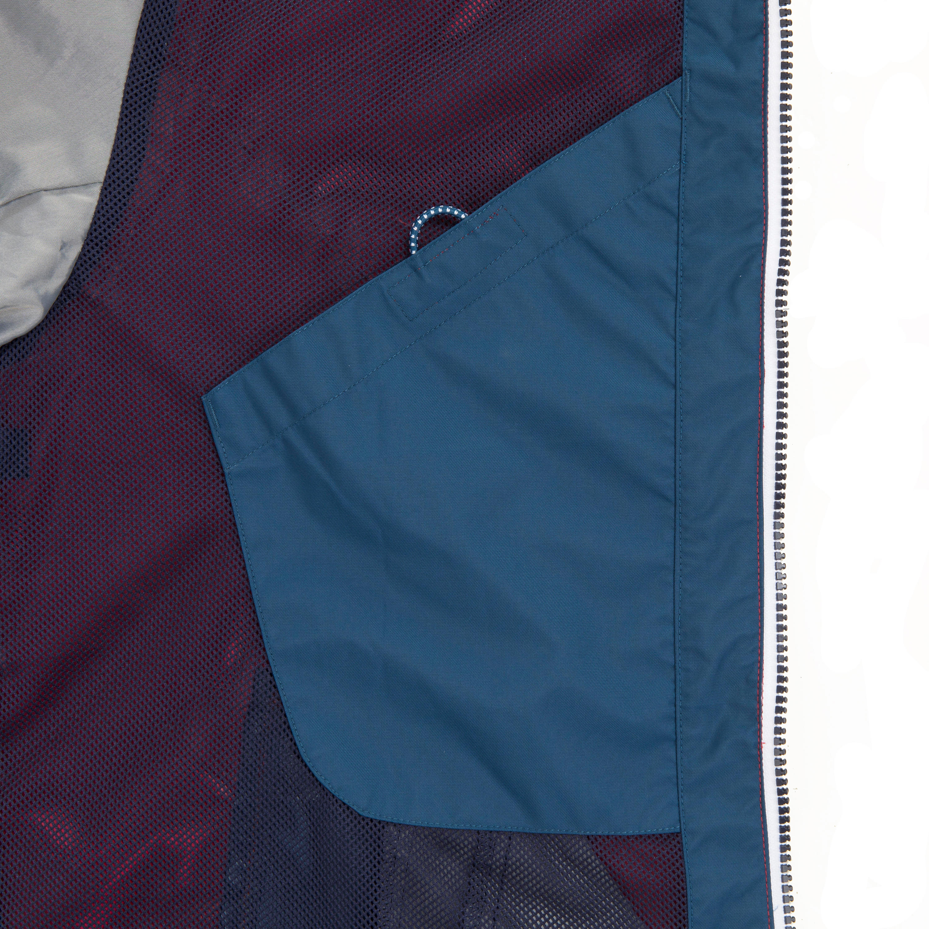 Men's waterproof and windproof sailing jacket, 100 blue white 2/15