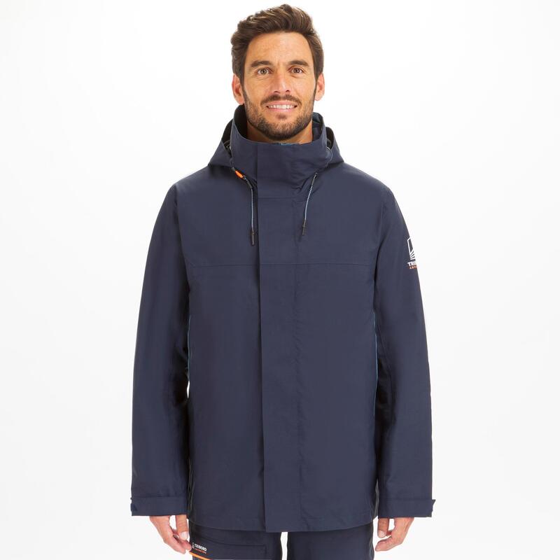 Men's sailing waterproof jacket SAILING 300 - Navy