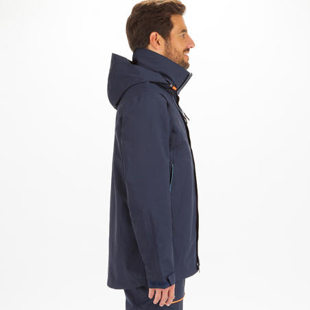 Чоловіча куртка 300 для вітрильного спорту, водонепроникна - Темно-синя