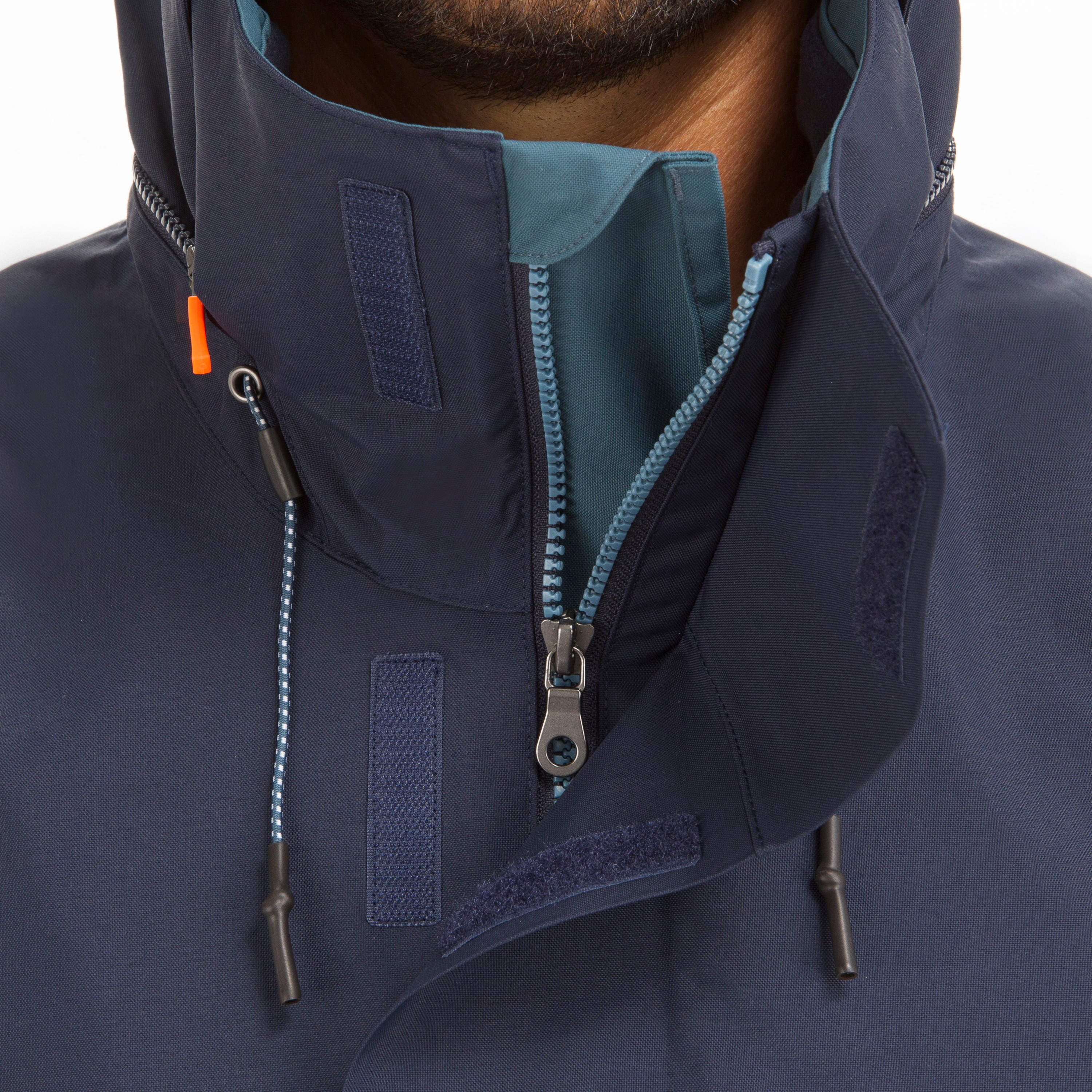 Men's Waterproof Windproof Sailing Jacket 300 - Navy 10/12