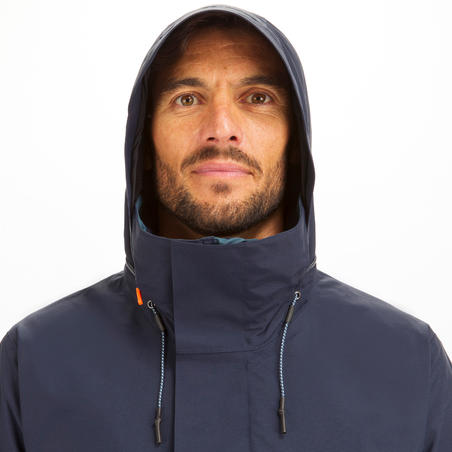 Чоловіча куртка 300 для вітрильного спорту, водонепроникна - Темно-синя