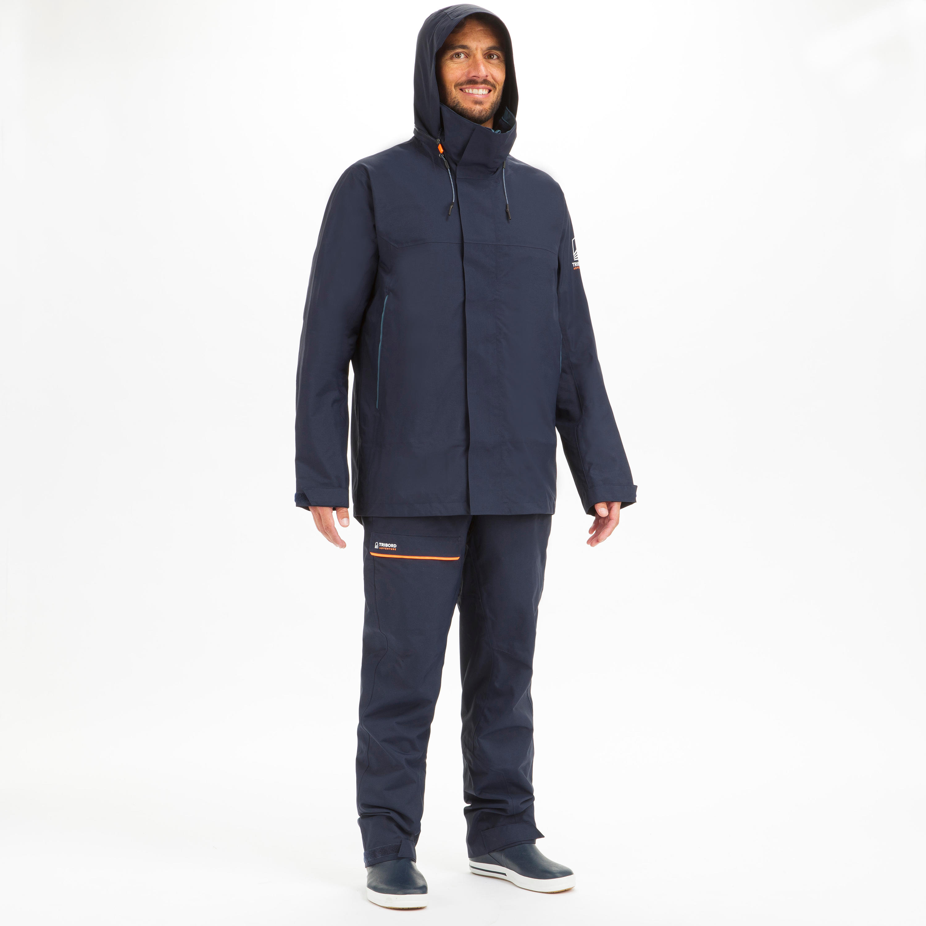 Men's Waterproof Windproof Sailing Jacket 300 - Navy 7/12