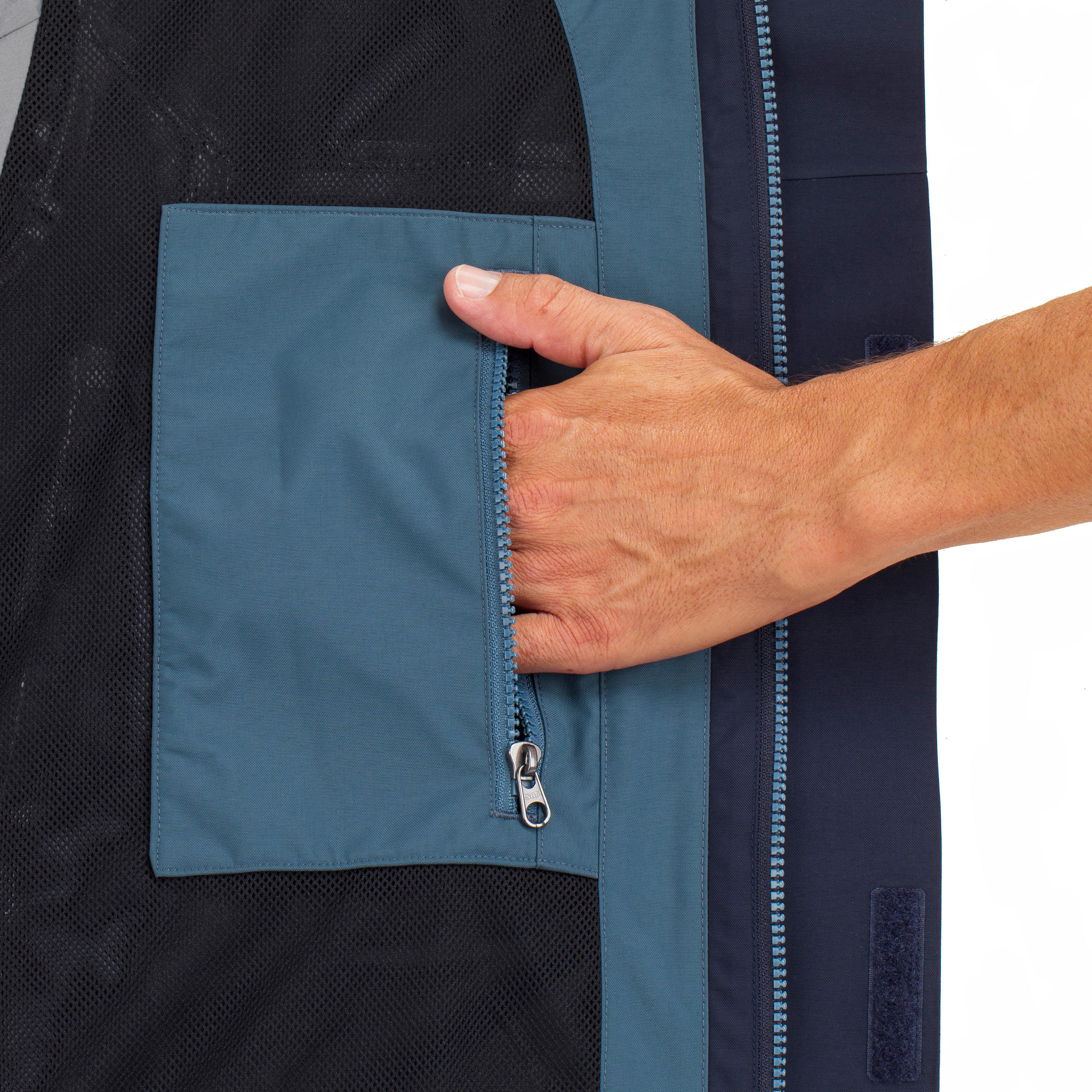 Men's Waterproof Windproof Sailing Jacket 300 - Navy 3/12