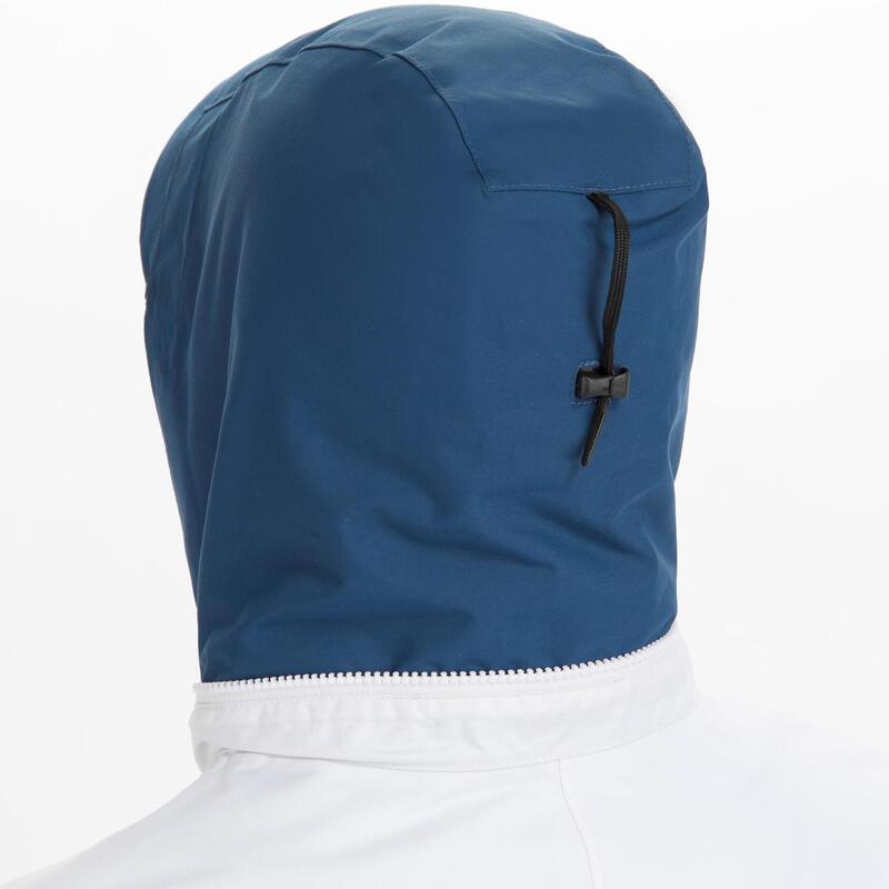 Pánská bunda na plavbu Sailing 300 nepromokavá větruodolná modro-bílá