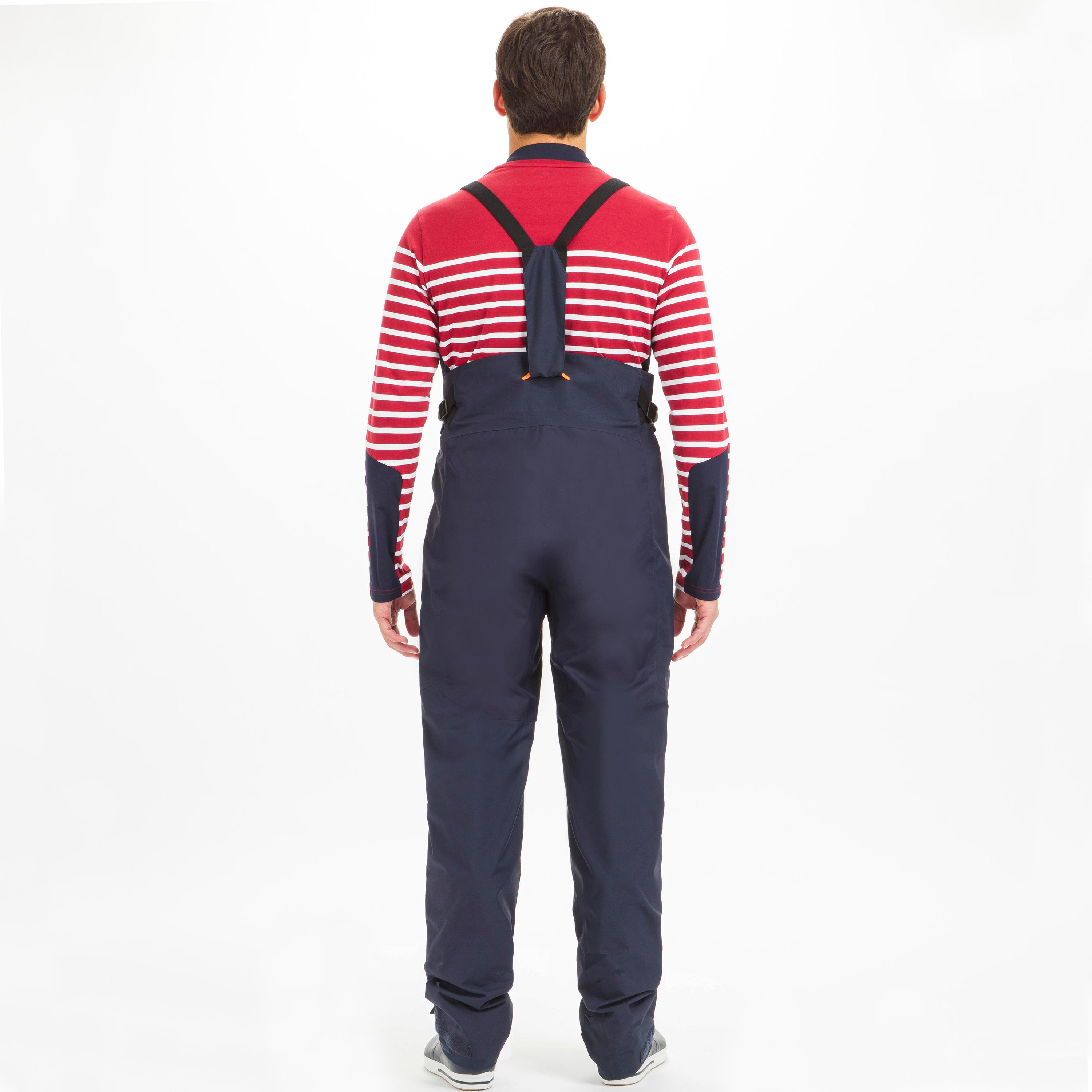 Men’s Waterproof Sailing Bib 300 Navy Asphalt blue Tribord Decathlon