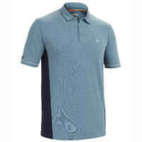 Men's Sailing Short Sleeve Polo Shirt Sailing 100 - Mottled Grey