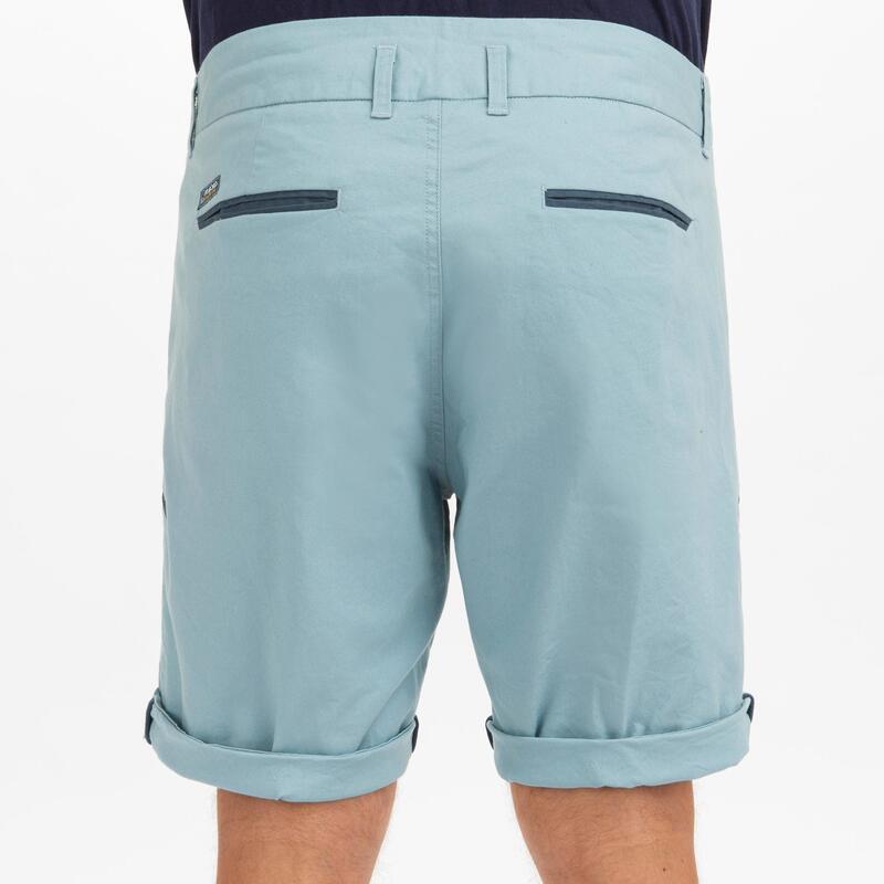 Bermuda Shorts Segeln Herren strapazierfähig 100 hellgrau