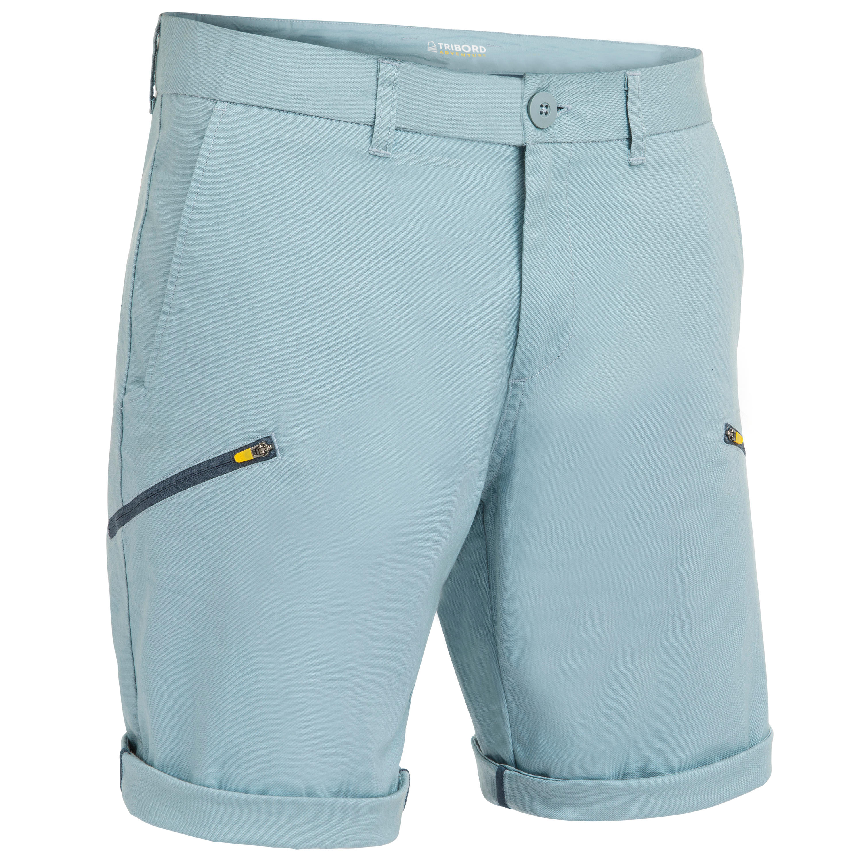 SAILING 100 Men's sailing shorts Light grey