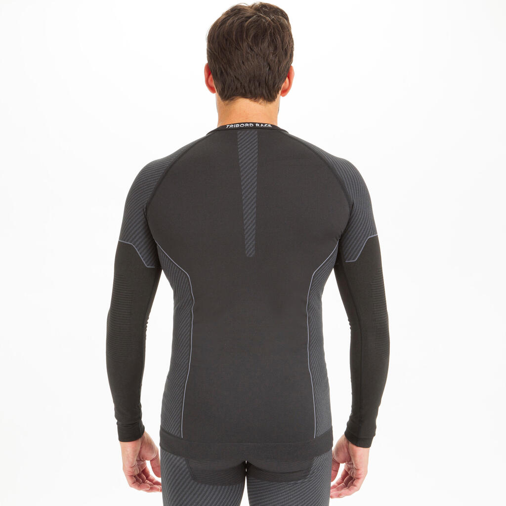 MEN'S SAILING BASE LAYER TOP RACE 500 - BLACK