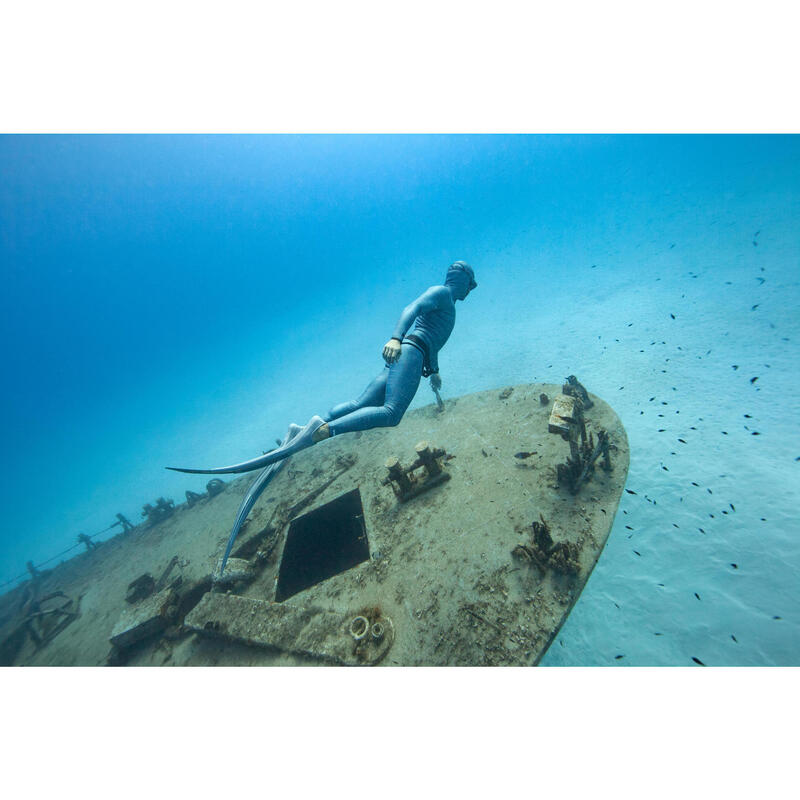 Palmes apnée freediving FRD 500 bleu arctique