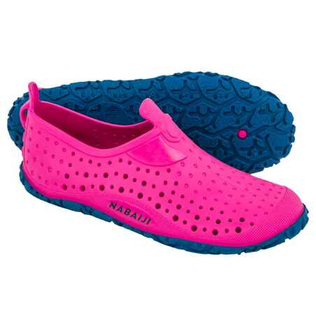 CHAUSSONS DE PISCINE FILLE AQUADOTS 100 ROSE