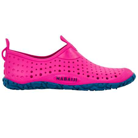 GIRLS' POOL SHOES AQUADOTS 100 - PINK