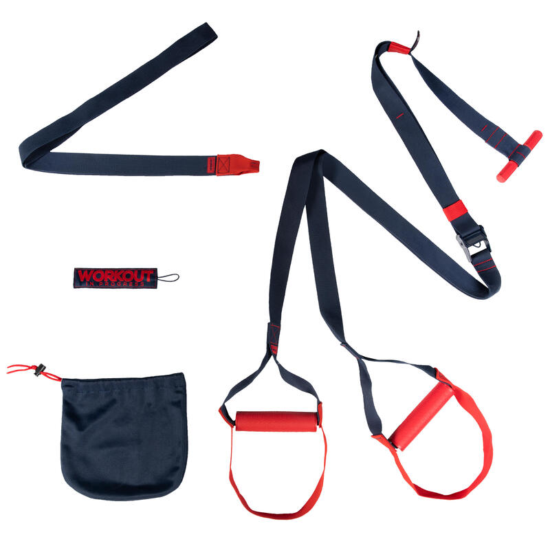 Sangles de suspension DST 100 bleue et rouge - Decathlon