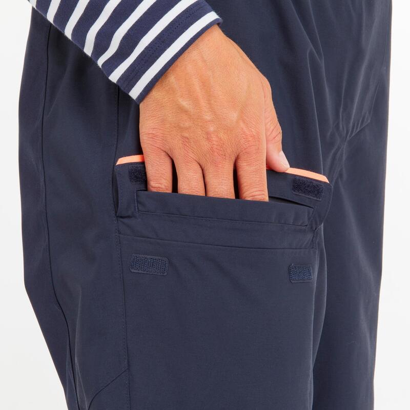 Dámské kalhoty s laclem na plavbu Sailing 300 tmavě modré