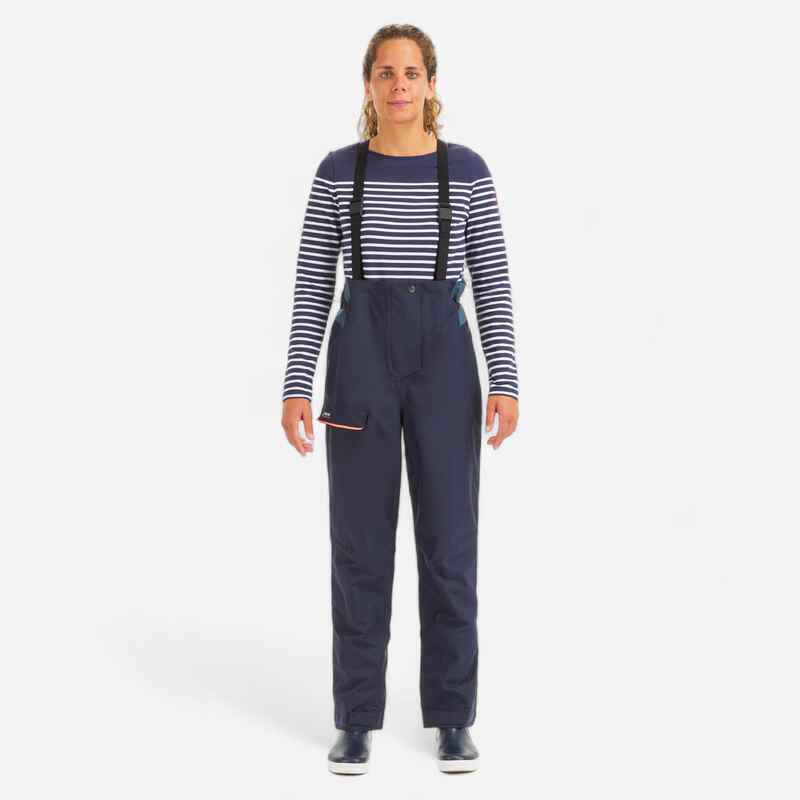 Regenhose Segellatzhose Damen wasserdicht 300 marineblau