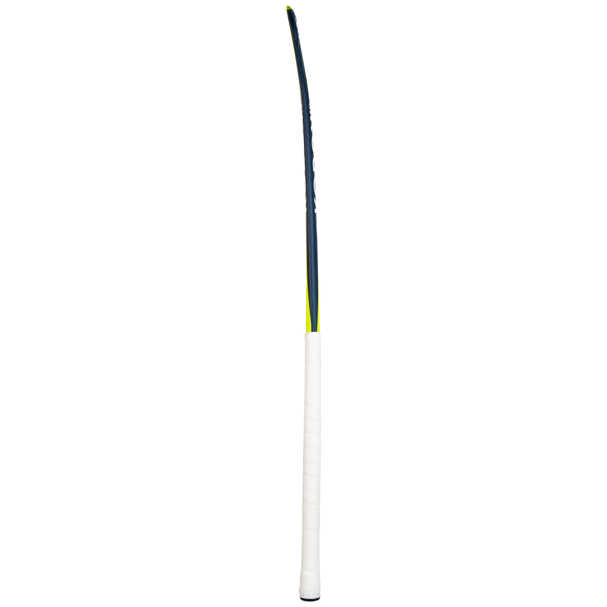 Adult Intermediate 20% Carbon Low Bow Indoor Hockey Stick FH520 - Blue/Yellow 8/10