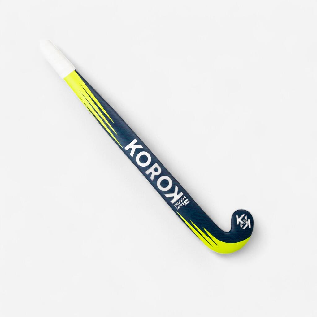 Adult Intermediate 20% Carbon Low Bow Indoor Hockey Stick FH520 - Blue/Yellow