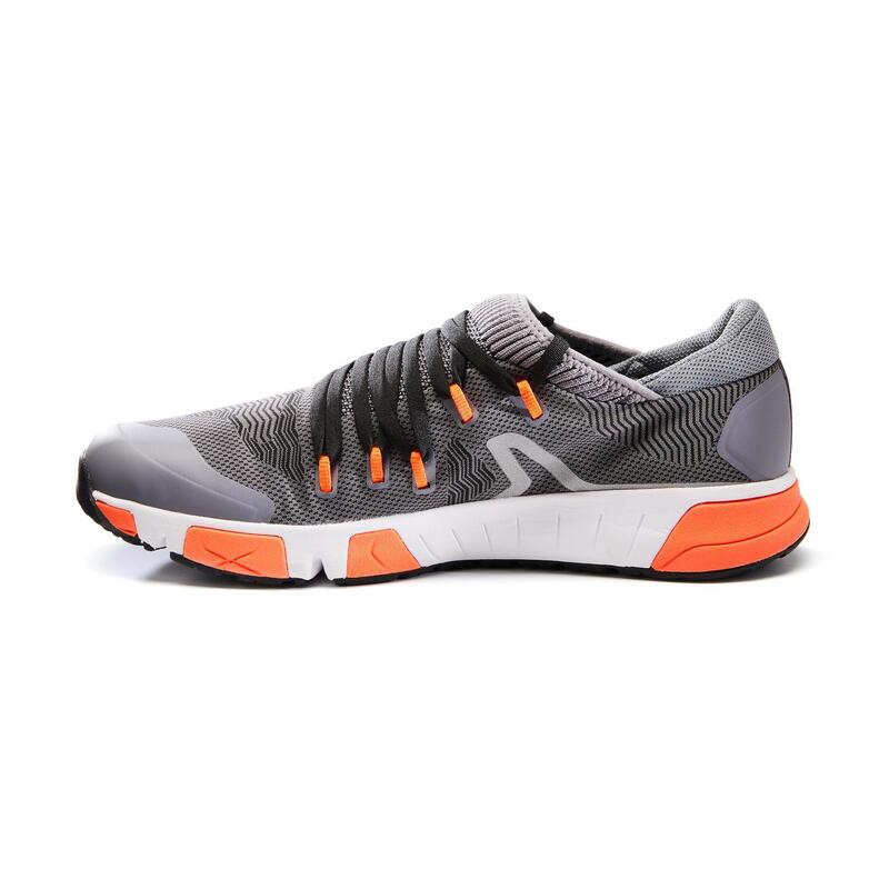 Freizeitschuhe Walking athletisches Gehen RW 900 Langstrecke grau/orange