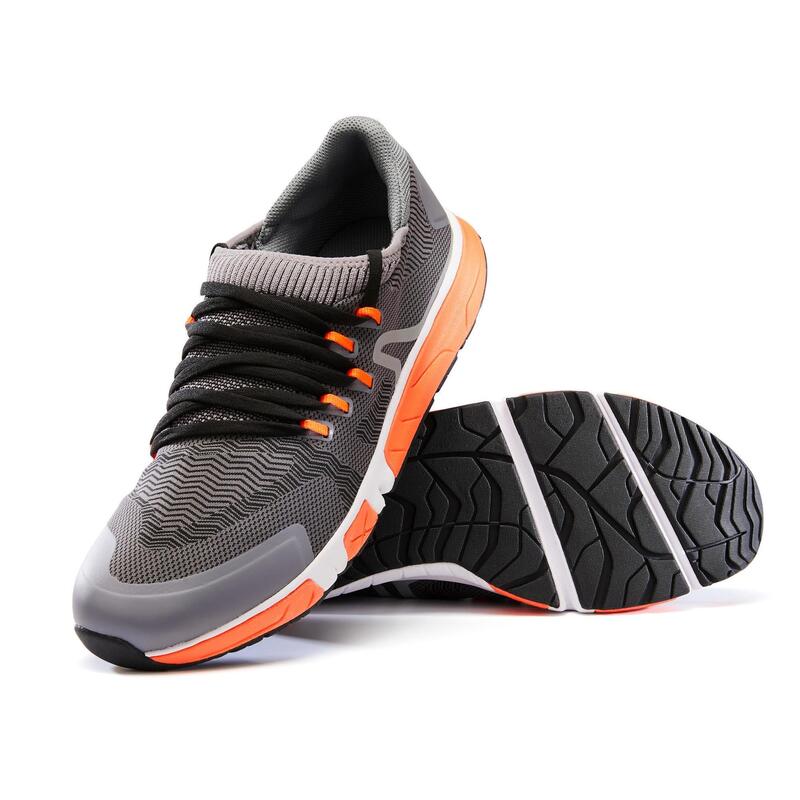 Pánské boty na sportovní chůzi RW900 Longue Distance šedo-oranžové