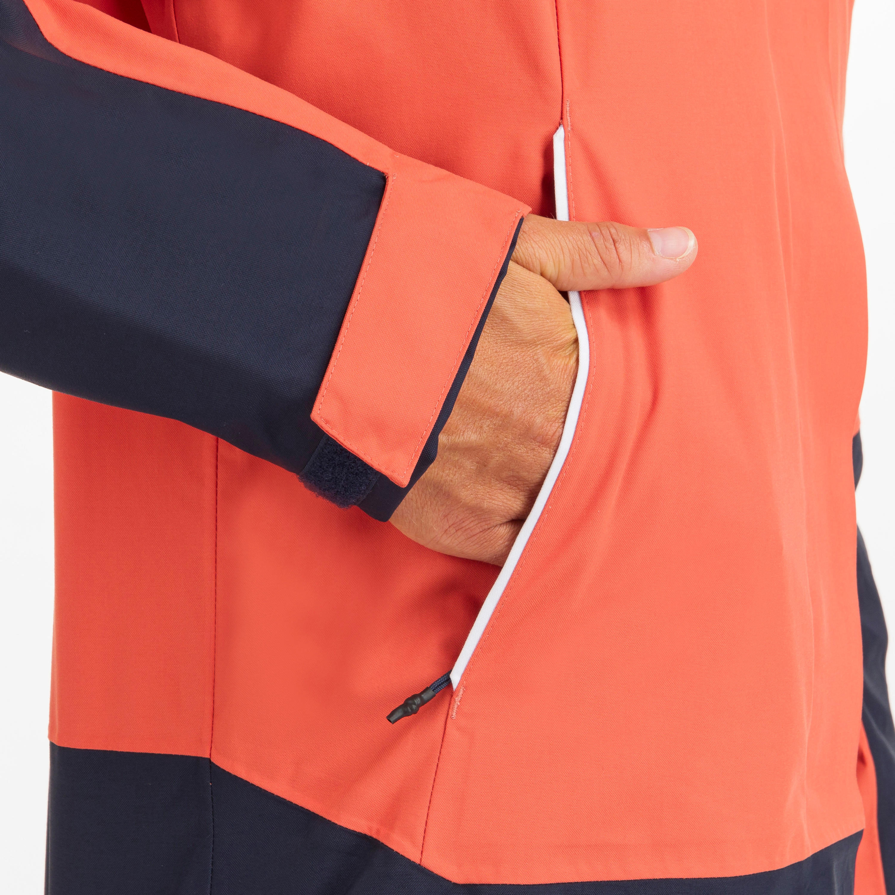 Women's Waterproof Wind-proof Rain Jacket SAILING 300 light red 11/21