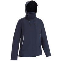 Chaqueta Mujer Lluvia   Impermeable Rompevientos Sailing 300 Azul Oscuro 