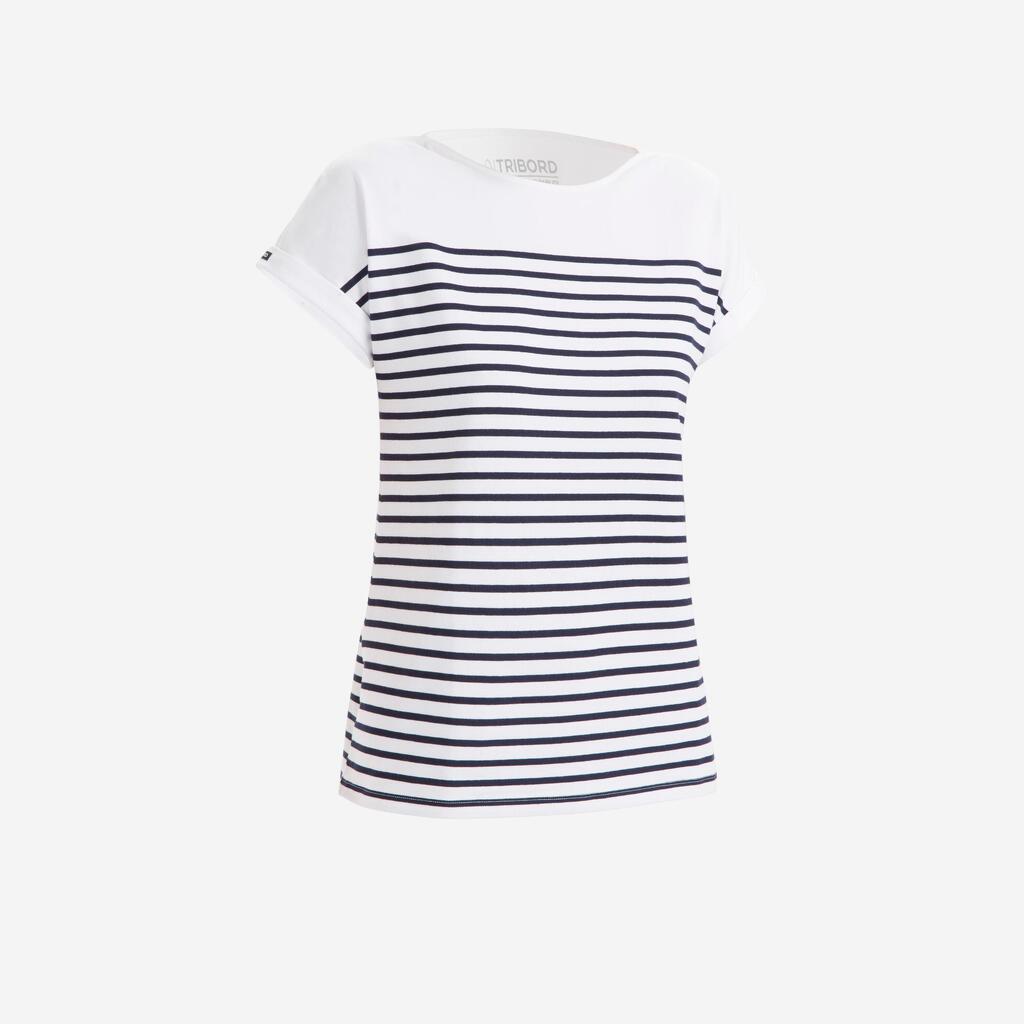 Camiseta manga corta para mujer Tribord Sailing 100 café